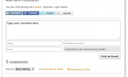 Comment system updated